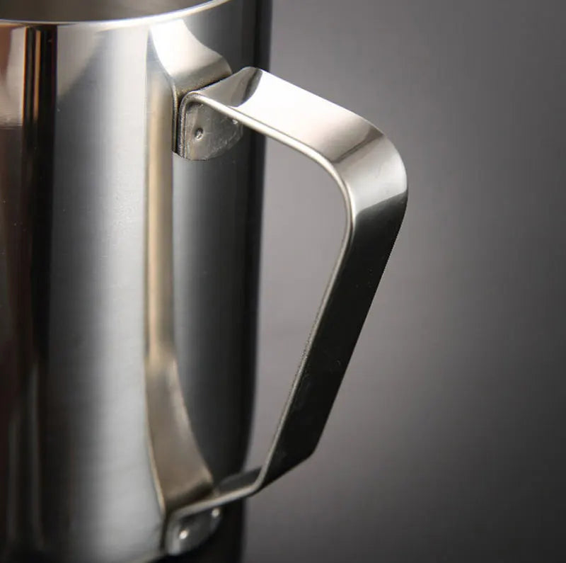 Stainless Steel Milk Frother Jug Coffee Milk Frothing Jug Latte Pitcher Measurement Jug Espresso Barista Tool Coffee Accessories