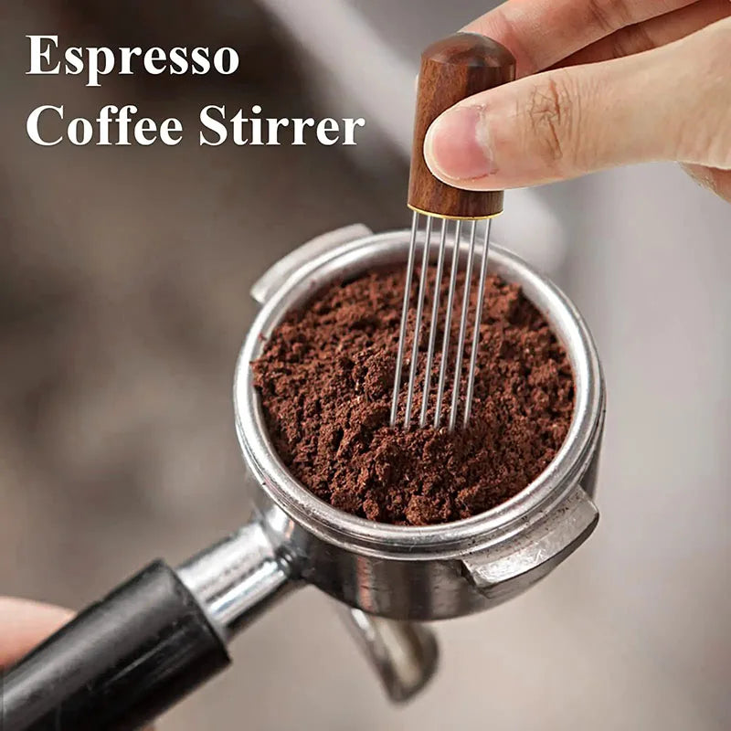 Needle Distributor Stainless Steel Coffee Tamper Espresso Mixers Dispensers Levelers WDT Tools Cafe Stirrers Barista Accessories