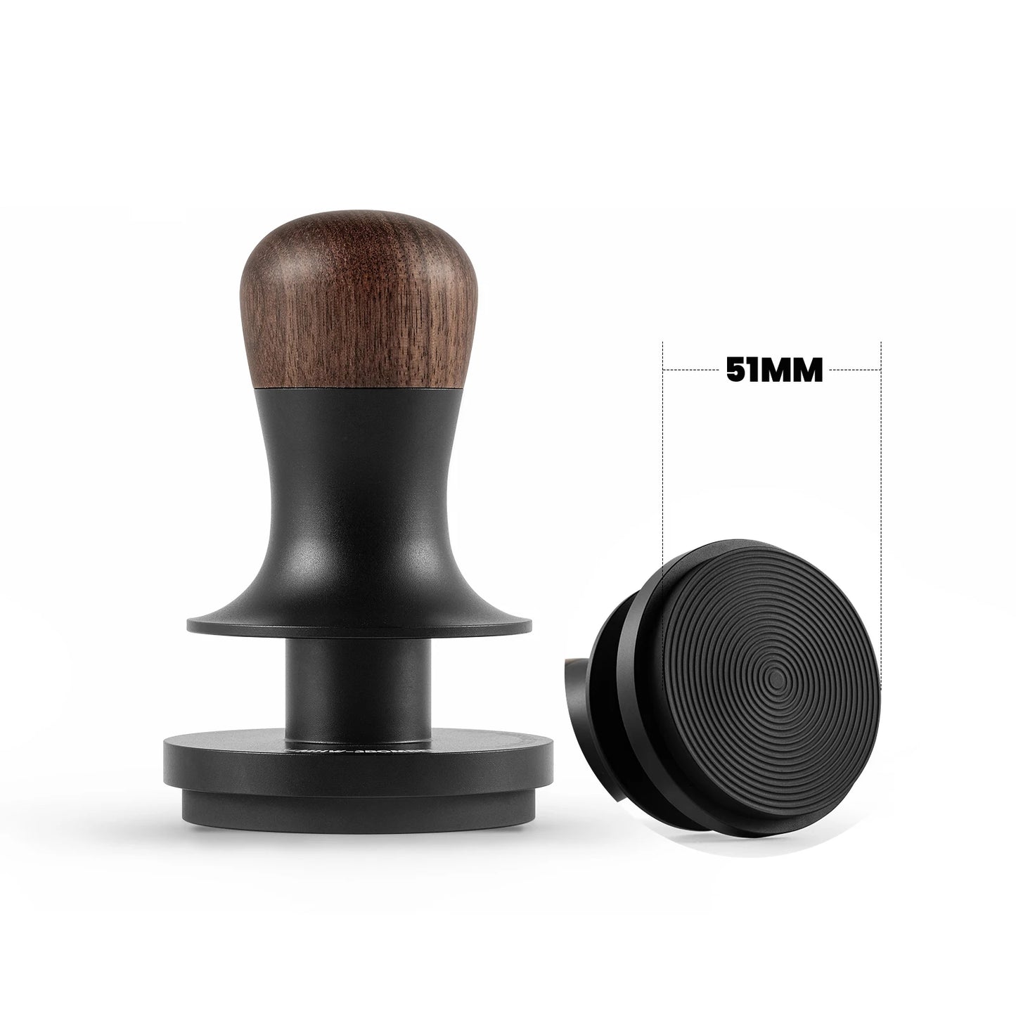 MHW-3BOMBER Tamper de Café 30lbs - Base Ondulada, Presión Constante, Tamper para Espresso con 3 Resortes, Herramienta para Baristas en Casa