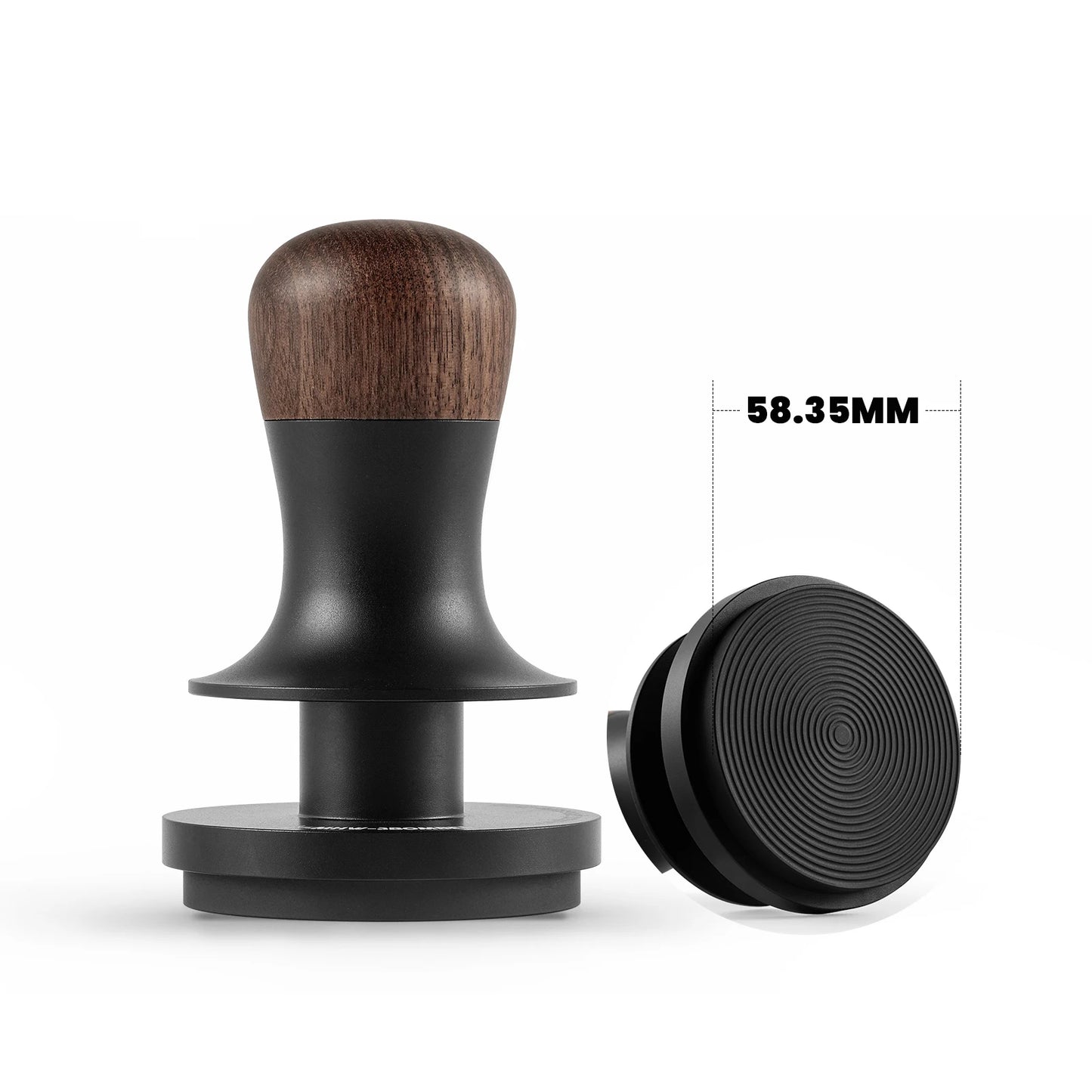 MHW-3BOMBER Tamper de Café 30lbs - Base Ondulada, Presión Constante, Tamper para Espresso con 3 Resortes, Herramienta para Baristas en Casa