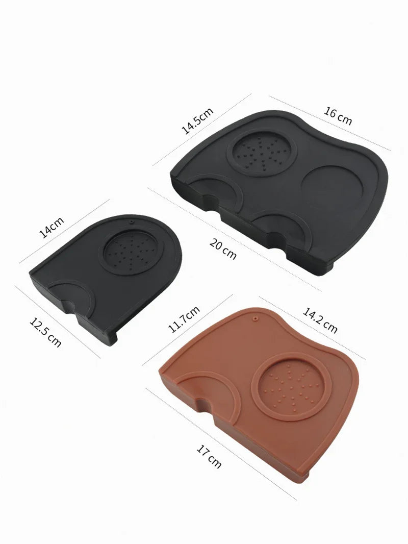 Coffee Mashing Pad Manual Coffee Silicone Pad Powder Press Anti-slip Mat Masticating Clip Pad Coffee Accessories Barista Tools