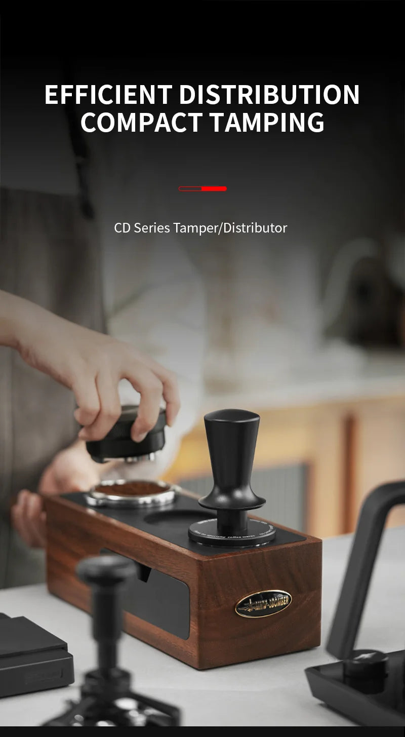 Tamper de Café MHW-3BOMBER 51/53.35/58.35MM - Tamper para Espresso con 2 Resortes, Base de Rosca de Acero Inoxidable, Accesorio para Baristas en Casa