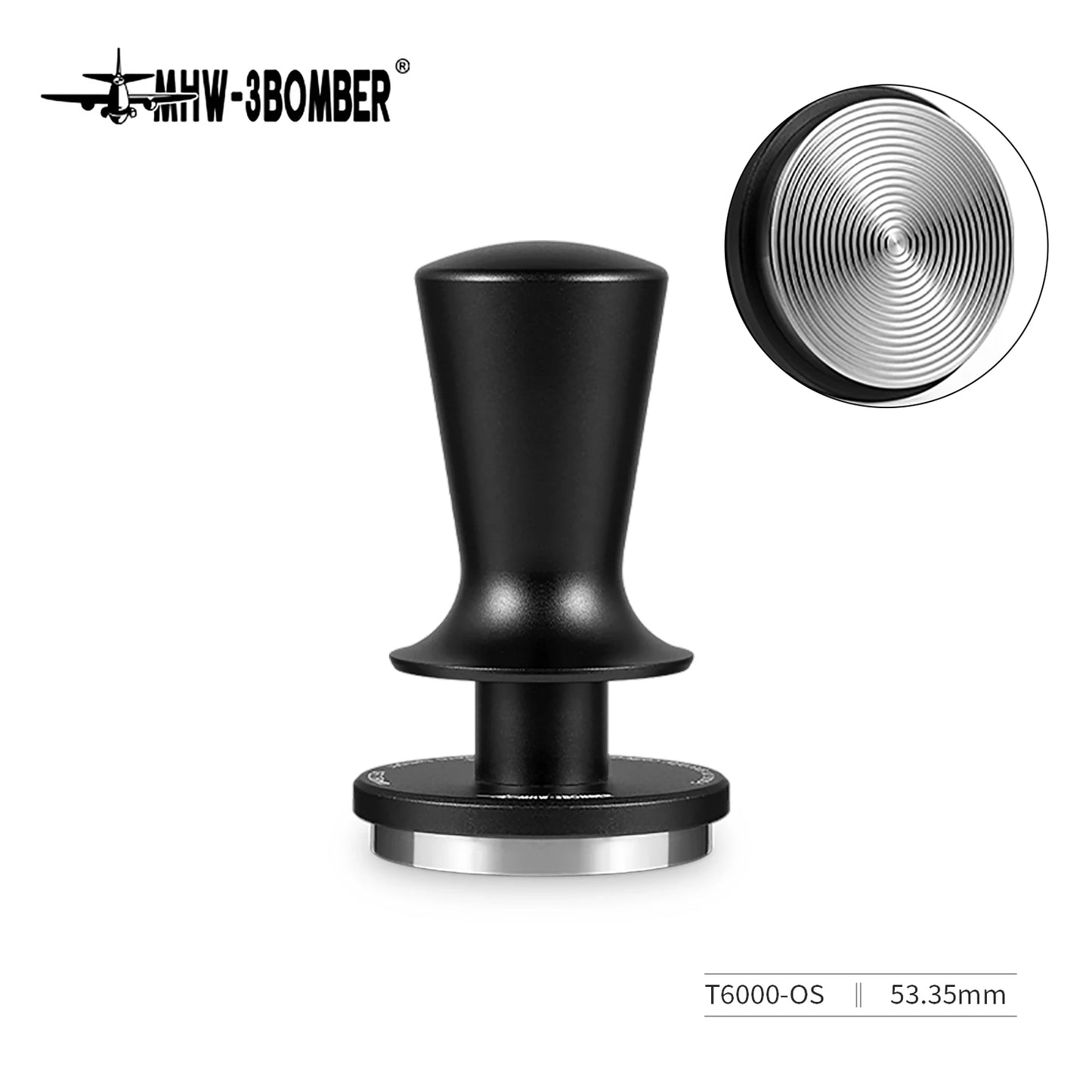 Tamper de Café MHW-3BOMBER 51/53.35/58.35MM - Tamper para Espresso con 2 Resortes, Base de Rosca de Acero Inoxidable, Accesorio para Baristas en Casa