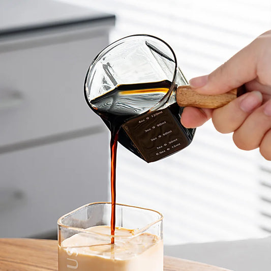 Taza medidora hexagonal de café expreso de 120ml